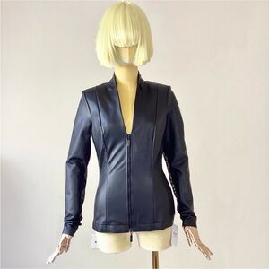 Wolford Jenna Black Faux Jacket NWT  SX 4-6